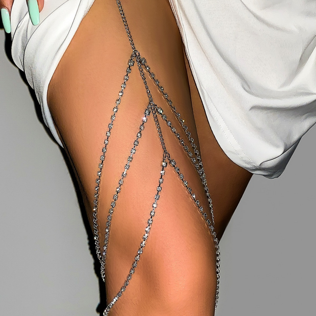 leg-jewelry-silver-chain