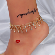 Anklet Jewelry - Gold And Pearls