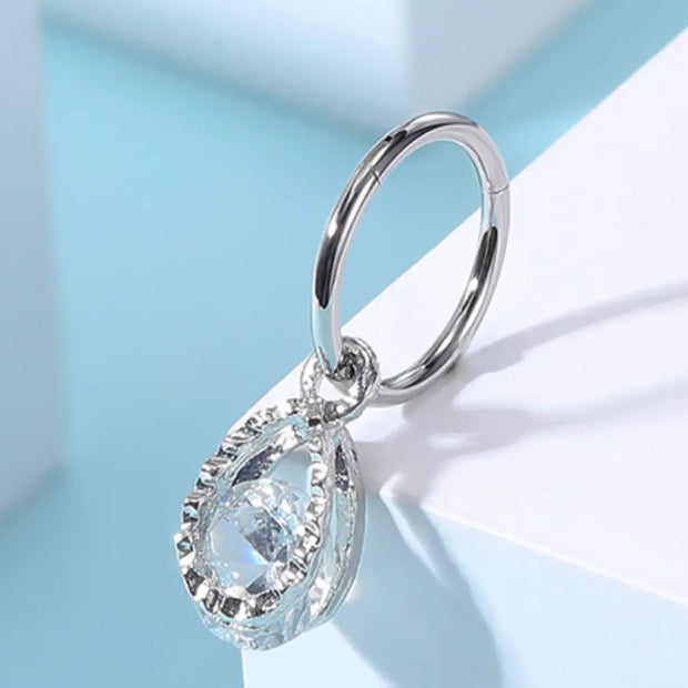 Clitoris Piercing - Diamond Ring Pendant