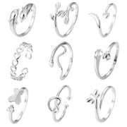 Foot Rings Stainless Steel - 9 Pieces