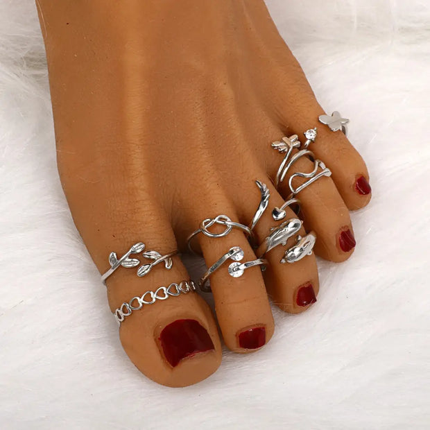 Foot Rings Stainless Steel - 9 Pieces