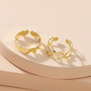 Gold-Plated Toe Rings x2 Pieces