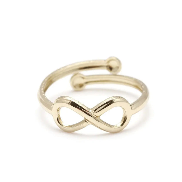 Silver Foot Ring Infinite Sign