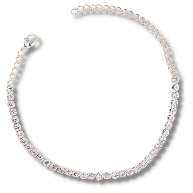 Silver Strass Anklet Chain
