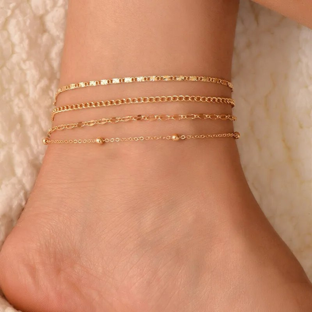 gold-plated-anklet-4-pieces